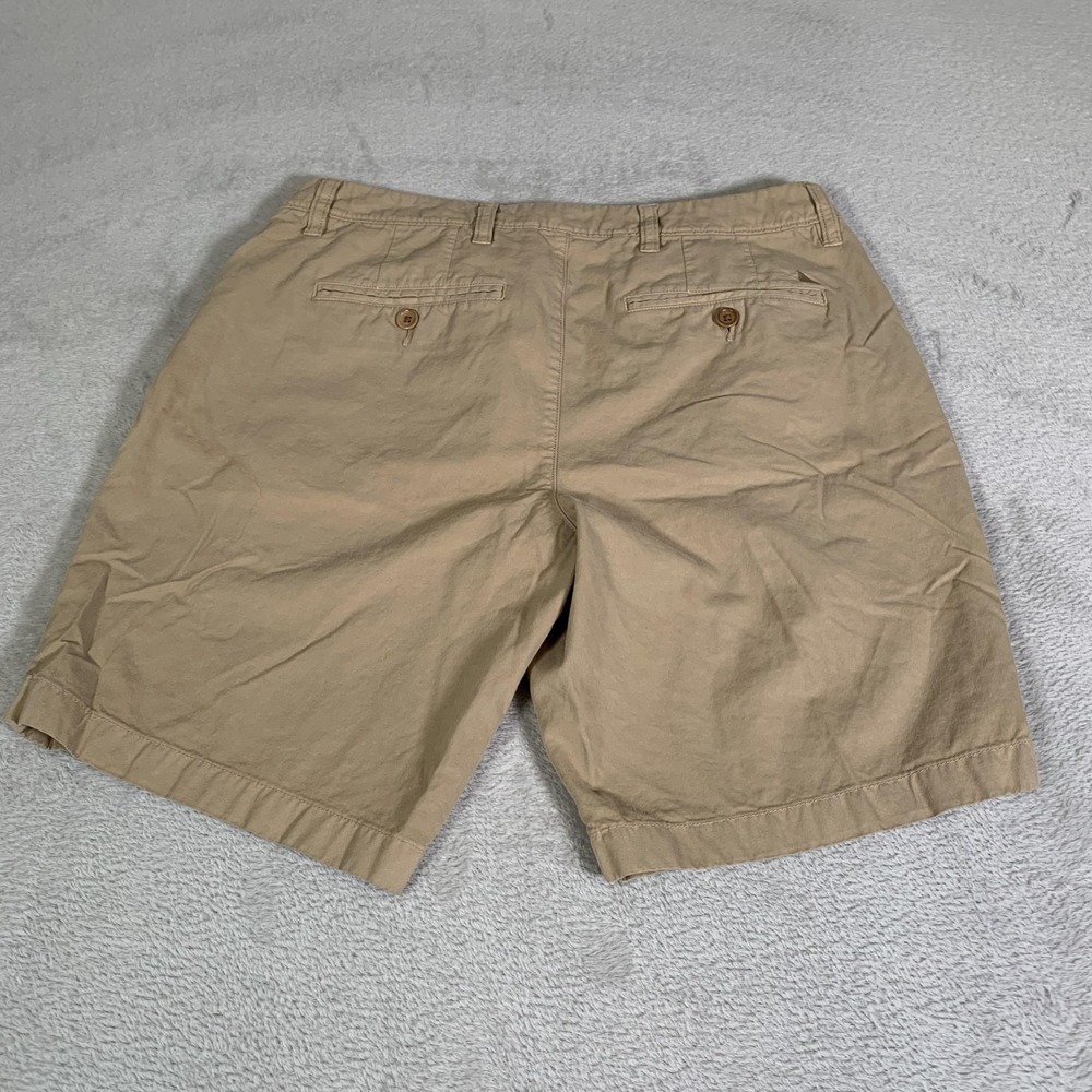 UNTUCKit Adler Shorts Mens 32 Khaki Chino 100%‎ Pima Cotton Flat Front 9" Inseam - Picture 11 of 12